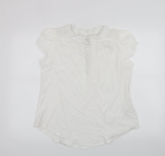 SHEIN Womens White Basic Blouse Size XL