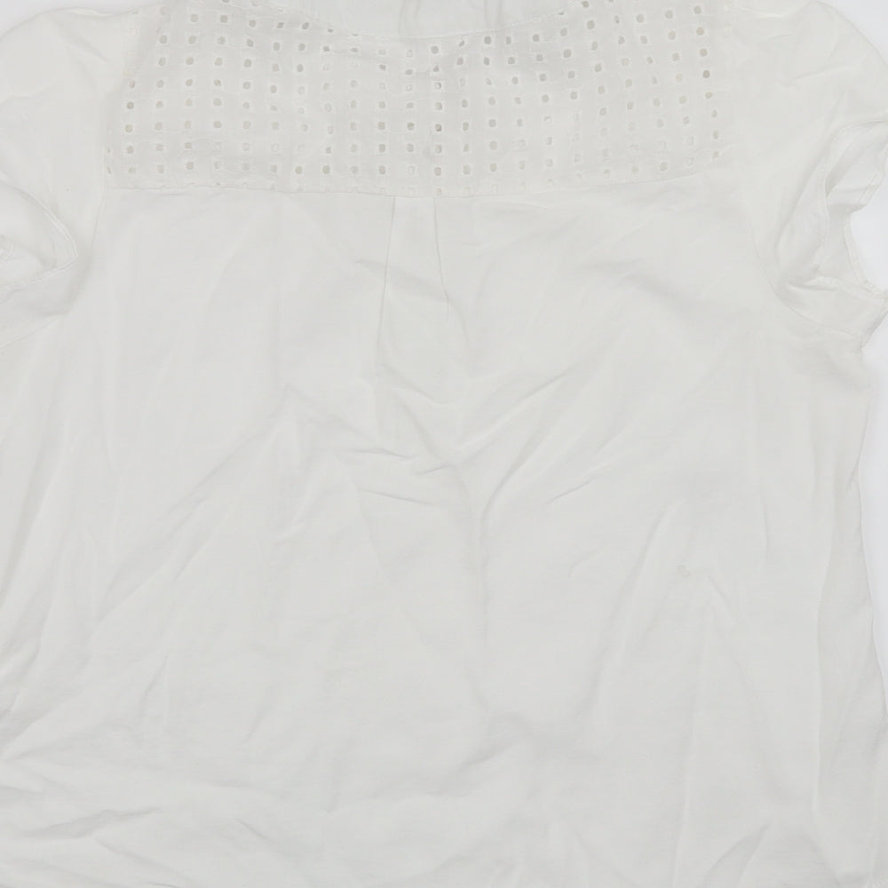 SheIn Womens White Basic Blouse Size XL