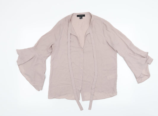 Atmosphere Womens Pink Basic Blouse Size 8