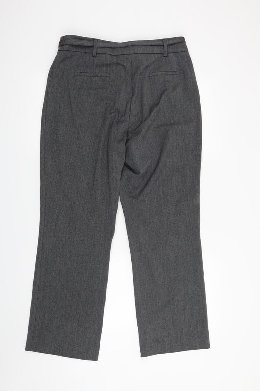 Debenhams Womens Grey Trousers Size 14 L28 in