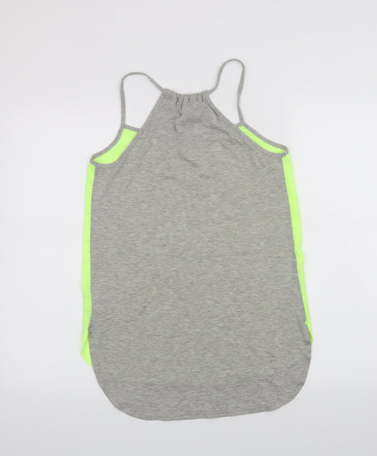 Womens UK Size 6 New Look Grey Basic Tank