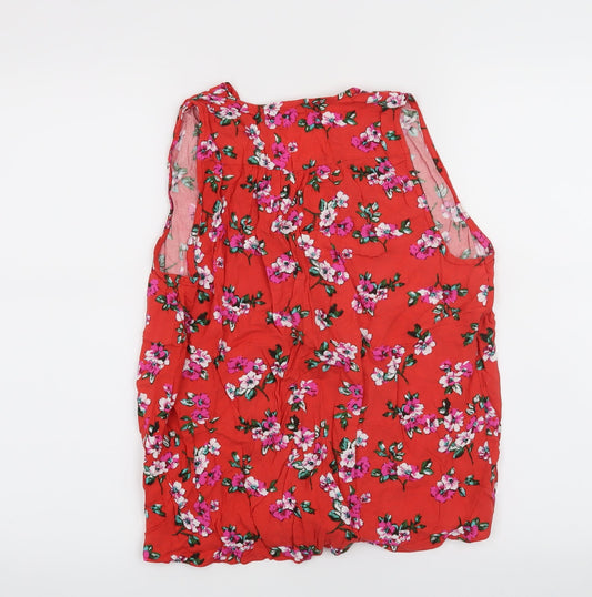 Womens UK Size 12 Atmosphere Red Basic Blouse