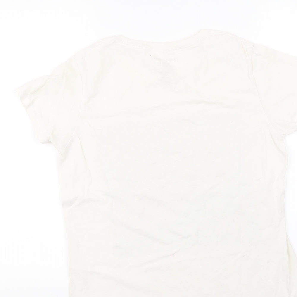 Primark Womens White Basic T-Shirt Size S