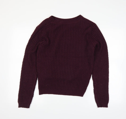 Select Womens Purple Pullover Jumper Size 14