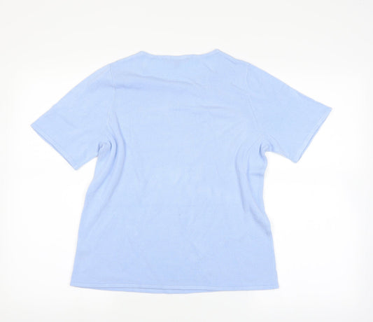 love knitwear Womens Blue Pullover Jumper Size L