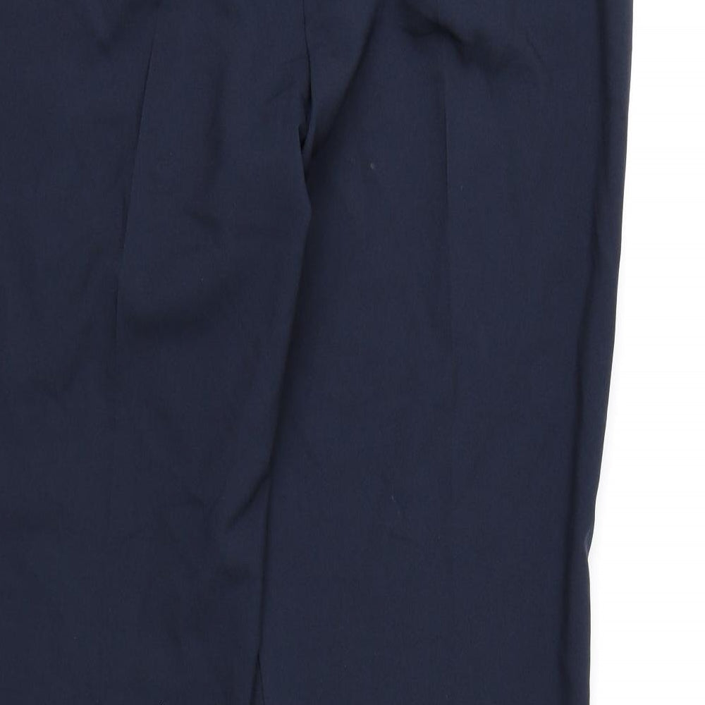 George Womens Blue Rayon Dress Pants Trousers Size 16 L31 in