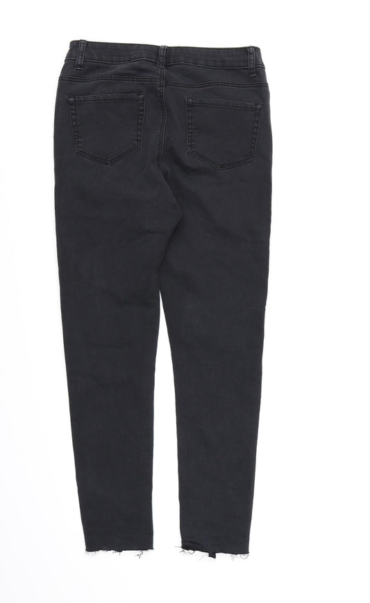 Denim CO. Womens Black Denim Skinny Jeans Size 12 L26 in