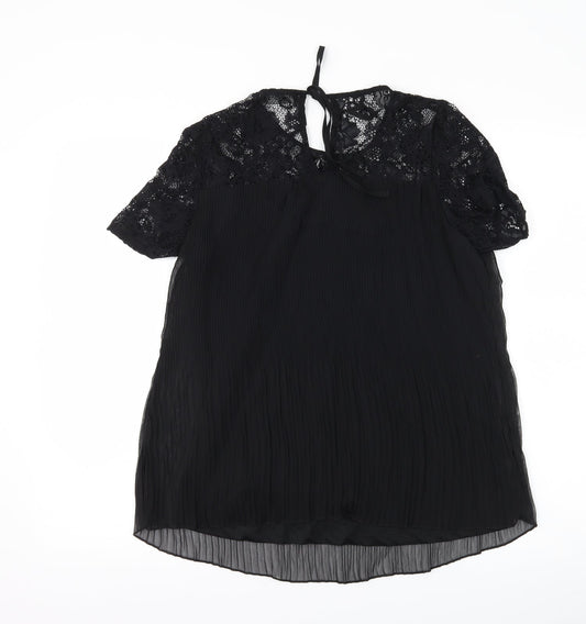 F&F Womens Black Basic T-Shirt Size 8