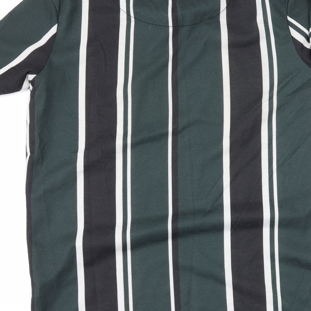 Mens UK Size XS Criminal Damage Green T-Shirt
