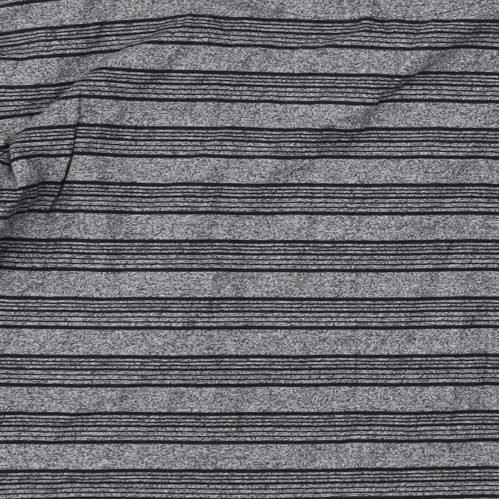 Maine Mens Black Striped T-Shirt Size M