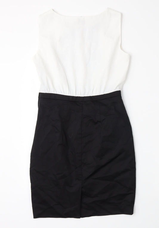 H&M Womens Black Pencil Dress Size 8