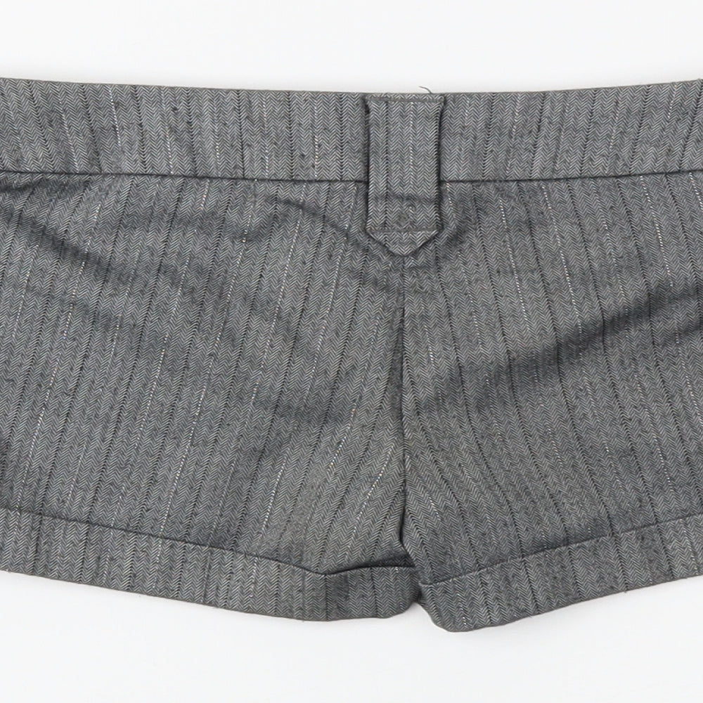 newlook Girls Grey Pinstripe Sailor Shorts Size 9 Years