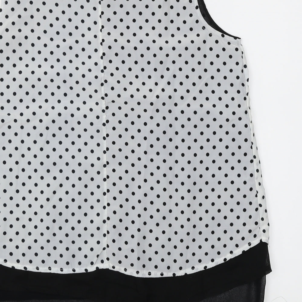 Womens UK Size M Preworn White Basic Blouse