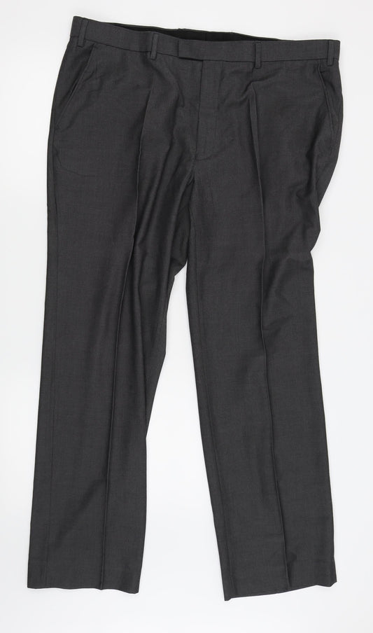 F&F Womens Grey Trousers Size 40 in L31 in