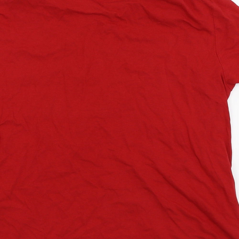 Divided by H&M Womens Red Basic T-Shirt Size M