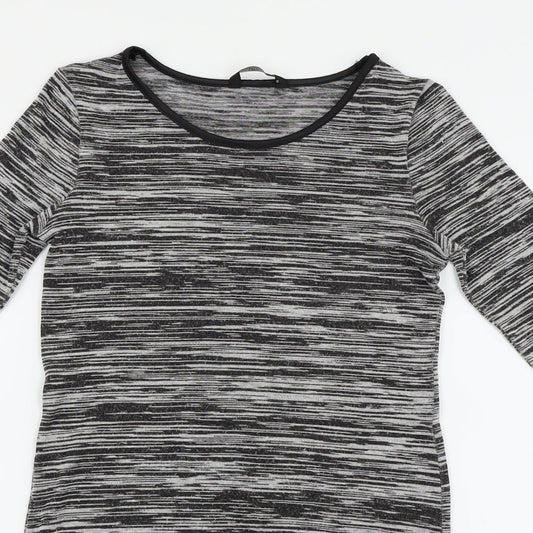 F&F Womens Grey Basic T-Shirt Size 8