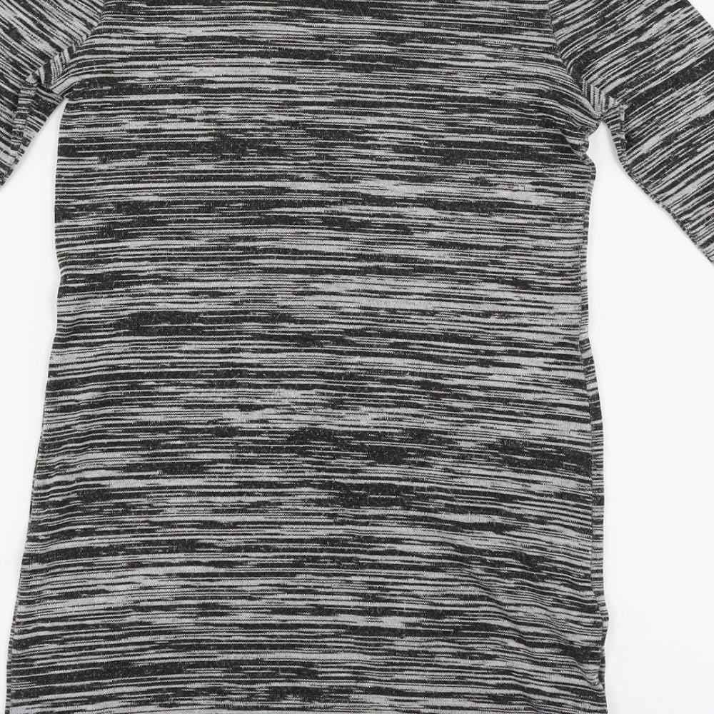 F&F Womens Grey Basic T-Shirt Size 8