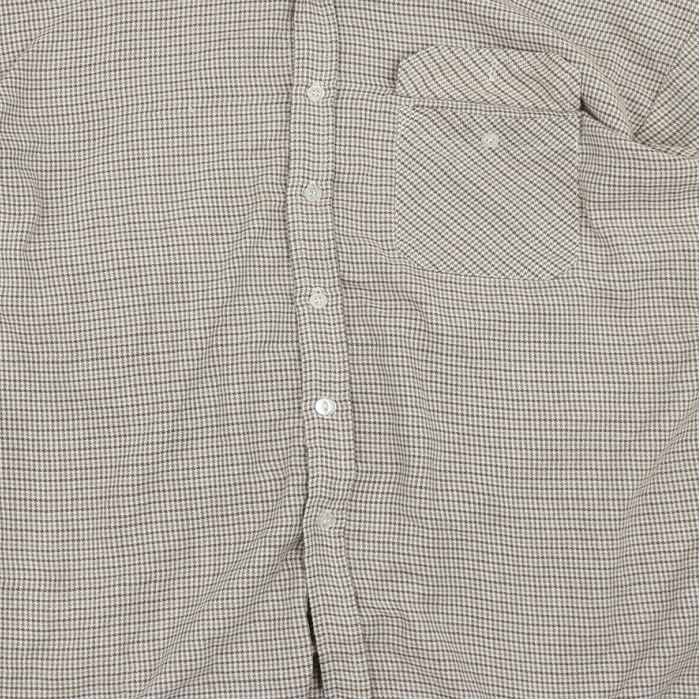 Antarex Mens Multicoloured Check Button-Up Size L