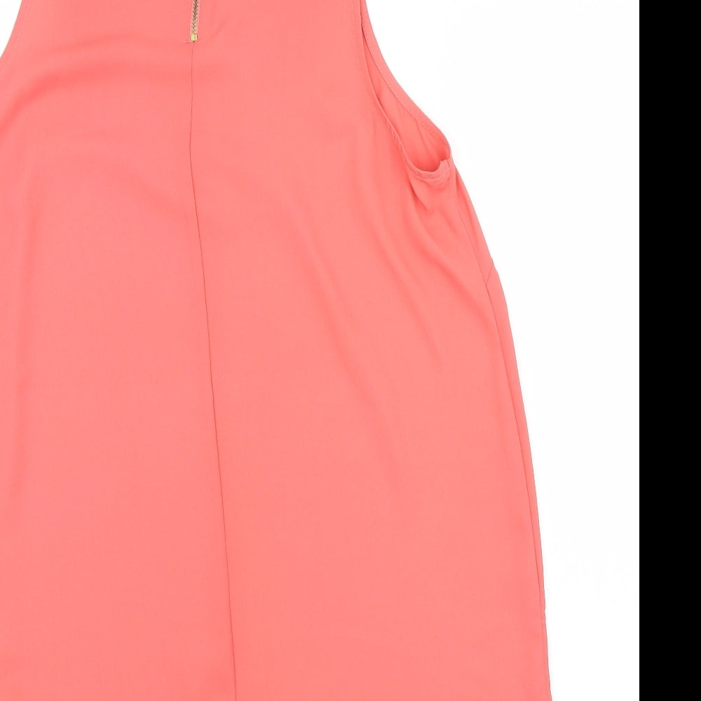 F&F Womens Pink Mesh Basic Blouse Size 12