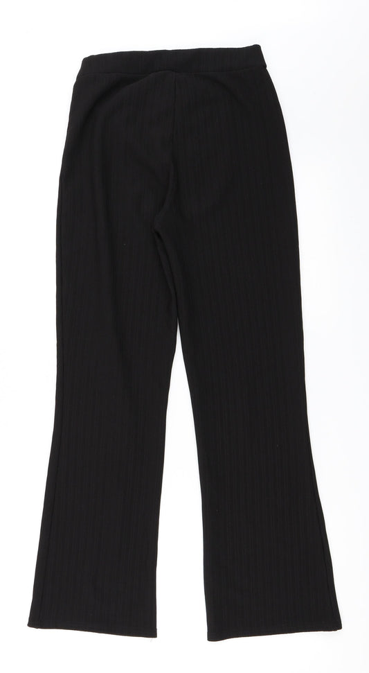 AMARANTO Womens Black Trousers Size 8 L27 in