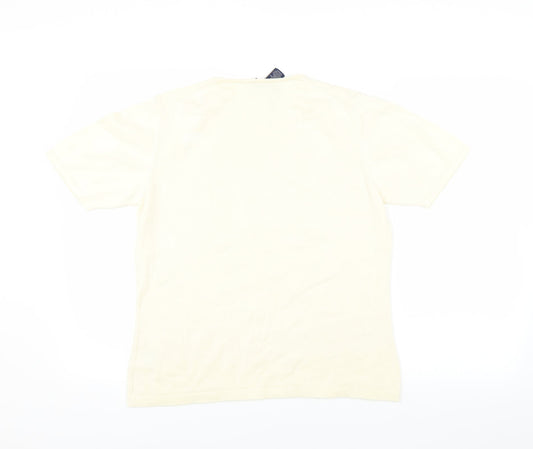 Lands End Womens Yellow Basic T-Shirt Size 10