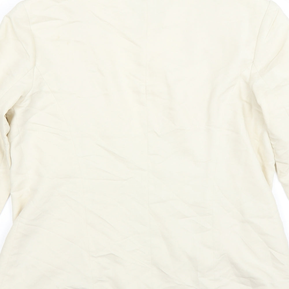 Gap Womens Ivory Jacket Suit Jacket Size 6