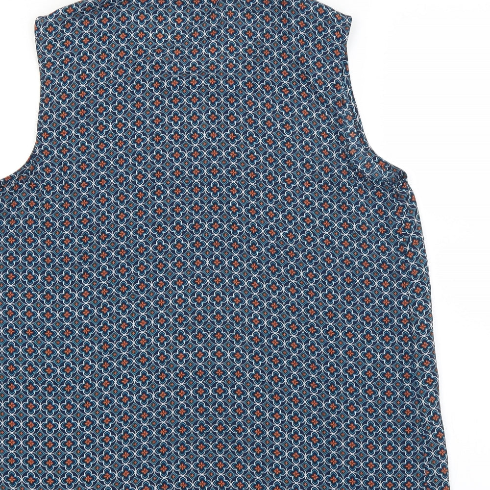 Womens UK Size 8 Sainsburys Blue Basic Blouse