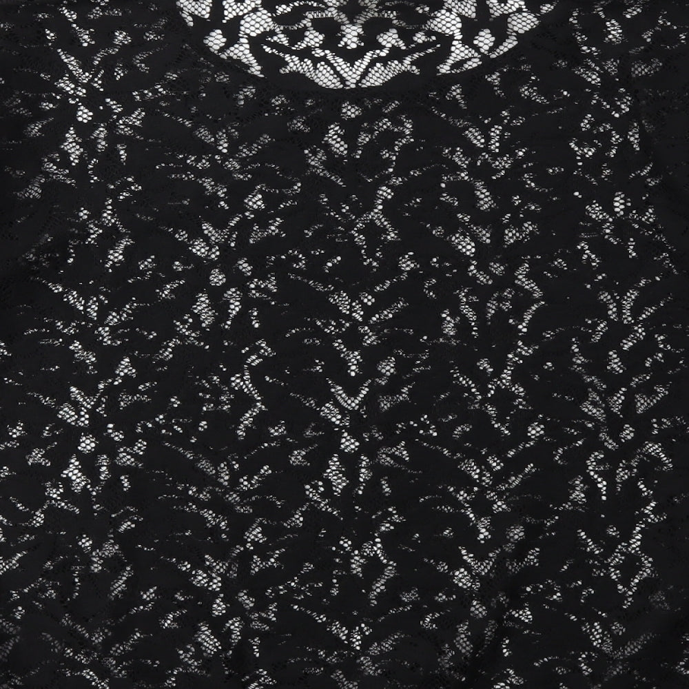 Womens UK Size 10 NEXT Black Basic T-Shirt