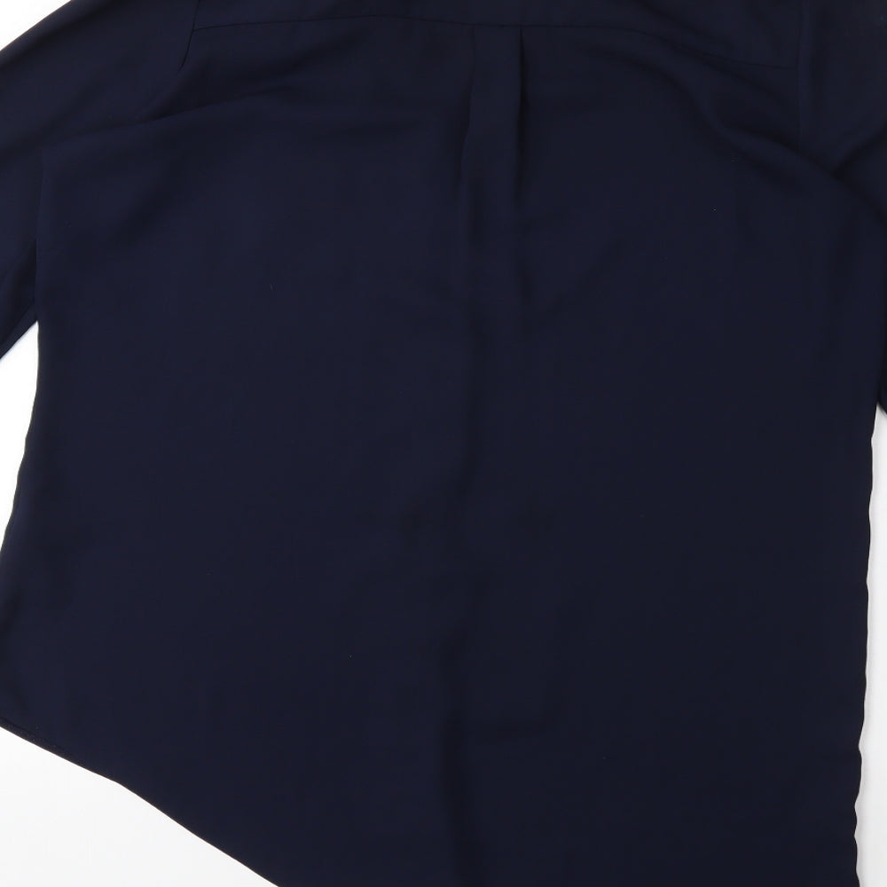 Womens UK Size S Wallis Blue Basic Blouse