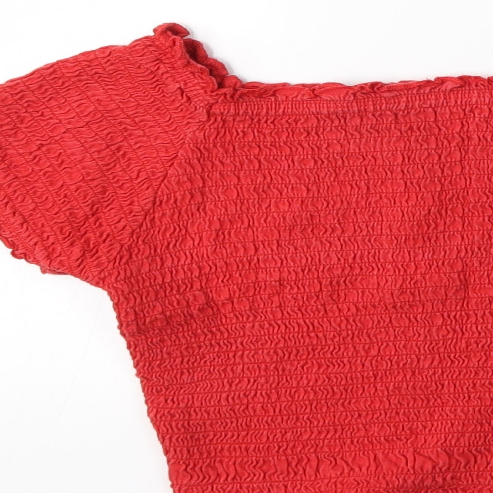 Atmosphere Womens Red Basic T-Shirt Size 10