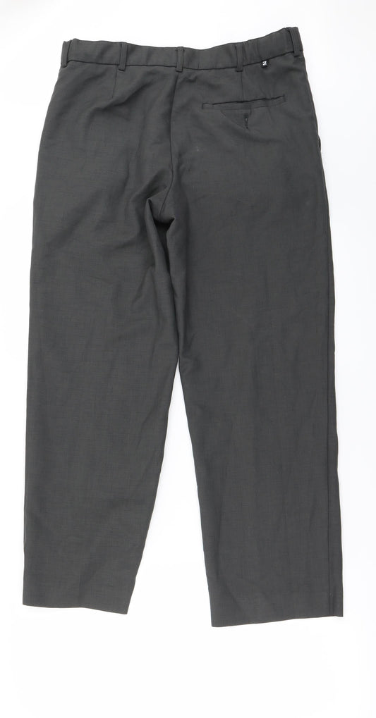 Preworn Mens Grey Trousers Size 34 in L29 in
