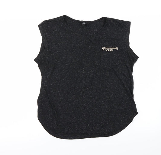 Womens UK Size 14 Atmosphere Black Basic Blouse