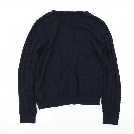 H&M Mens Blue Pullover Jumper Size L