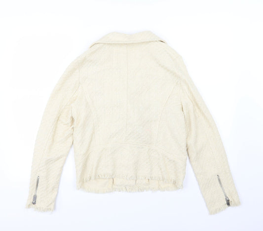 H&M Womens Ivory Jacket Size 8