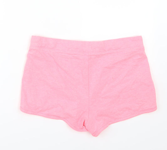Papaya Womens Pink  Jersey Sweat Shorts Size 12