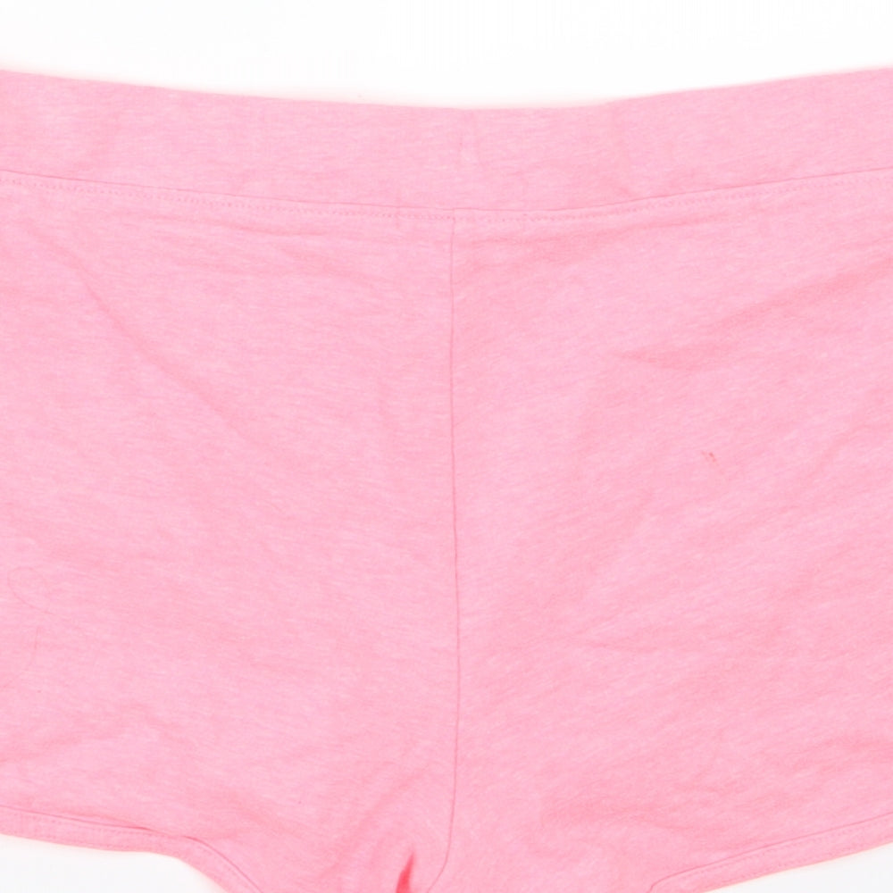 Papaya Womens Pink Jersey Sweat Shorts Size 12