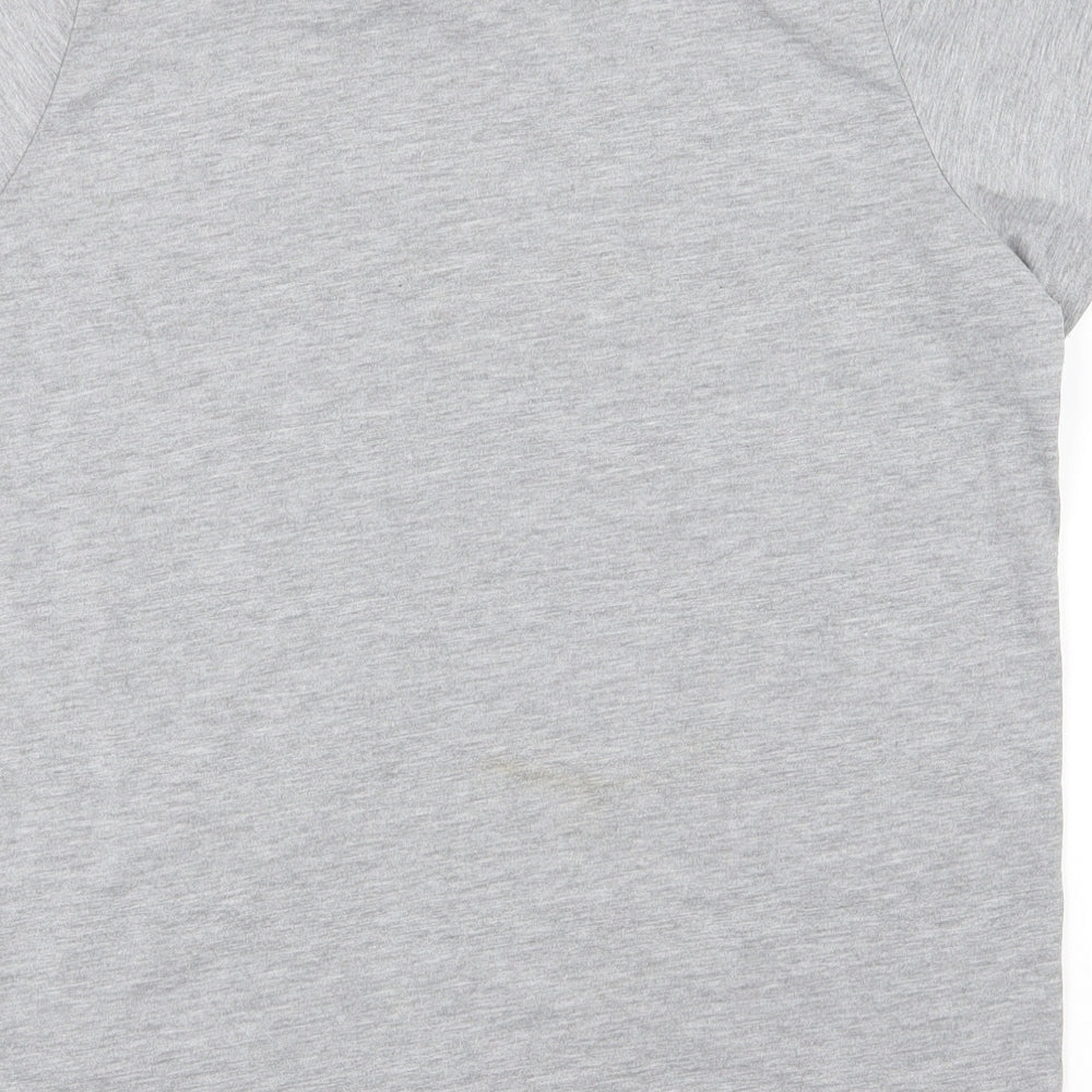 Womens UK Size M Bravado Grey Basic T-Shirt