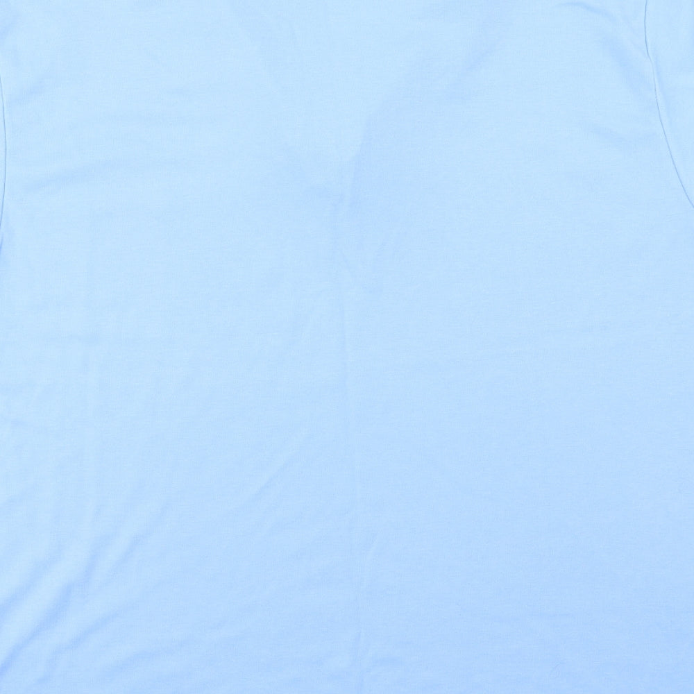 Cottonique Mens Blue Jersey Polo Size XL