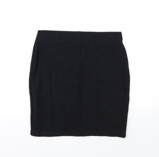 Marks and Spencer Womens Black A-Line Skirt Size 8