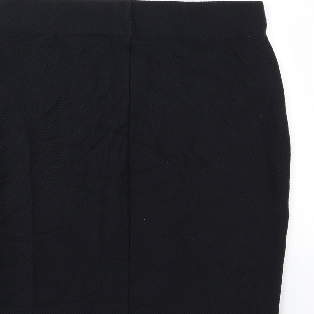 Marks and Spencer Womens Black A-Line Skirt Size 8