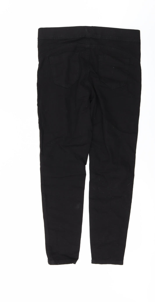 Denim & Co. Womens Black Denim Jegging Jeans Size 12 L27 in