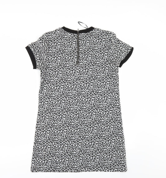 Papaya Womens Grey Animal Print Size 10