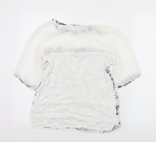 Womens UK Size 10 NEXT White Basic T-Shirt