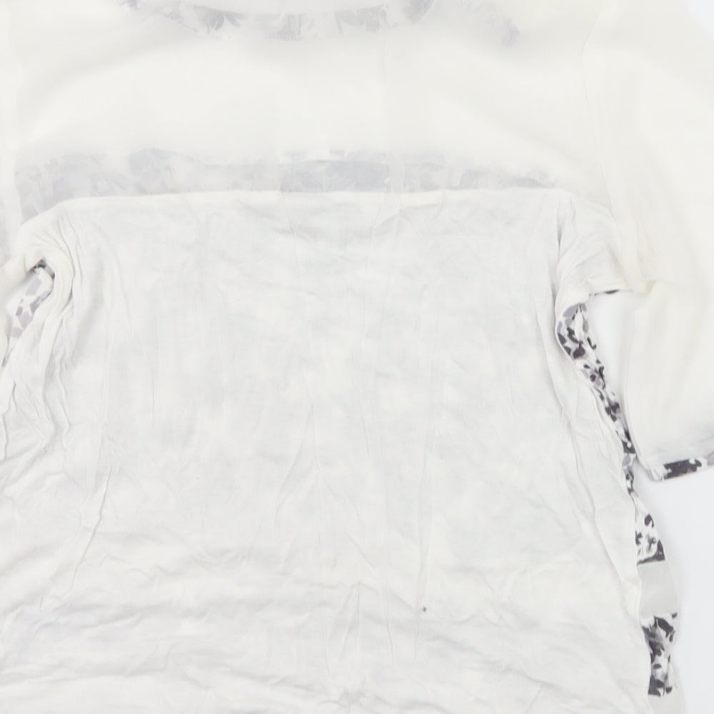 Womens UK Size 10 NEXT White Basic T-Shirt