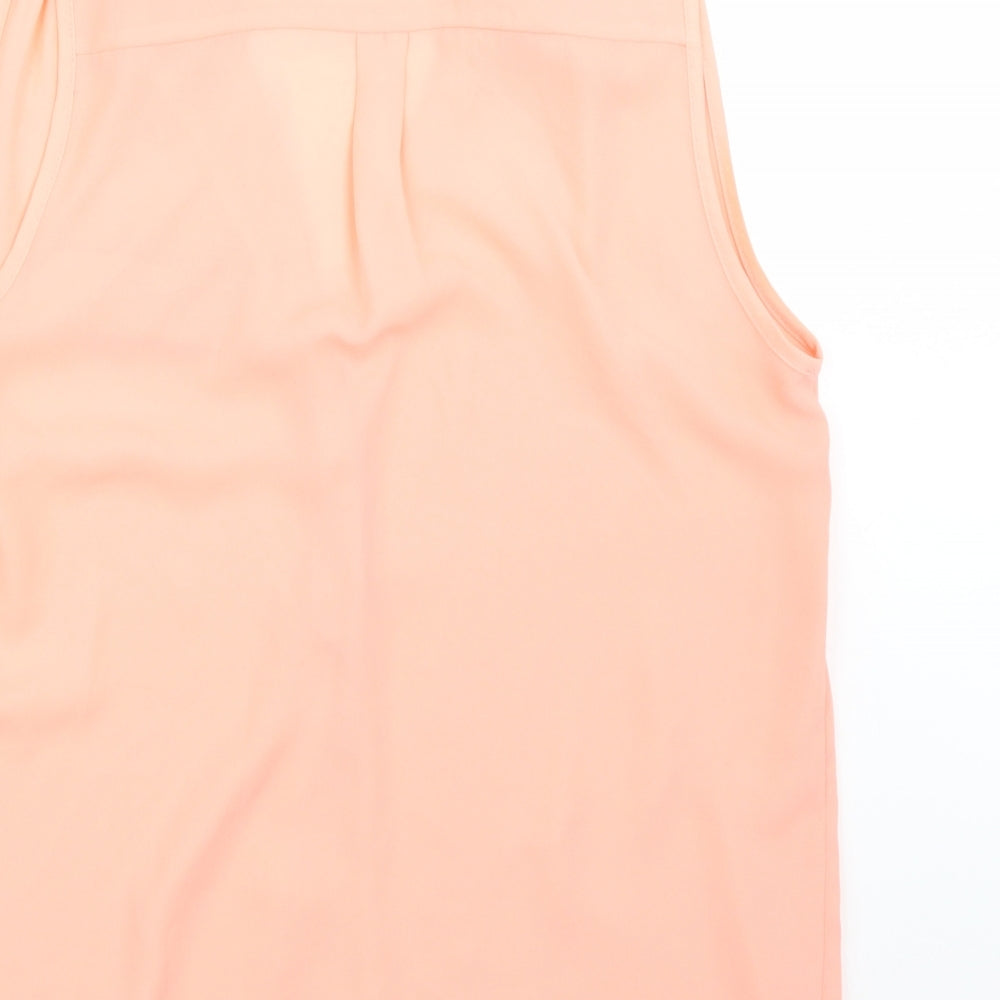 Womens UK Size S Wallis Pink Basic Blouse