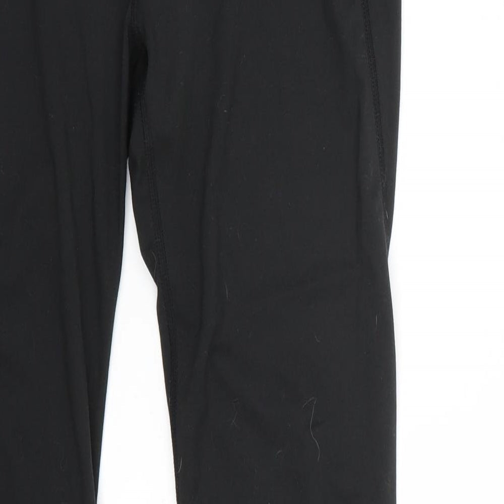 Womens UK Size S Workout Capri Black Leggings