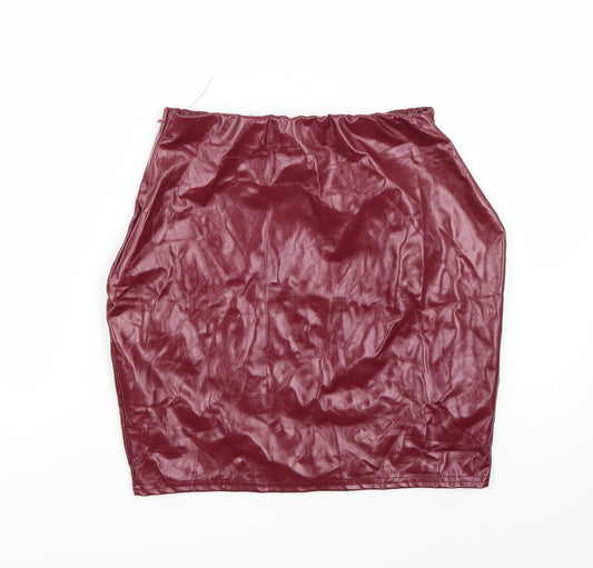Missguided Womens Purple   A-Line Skirt Size 8