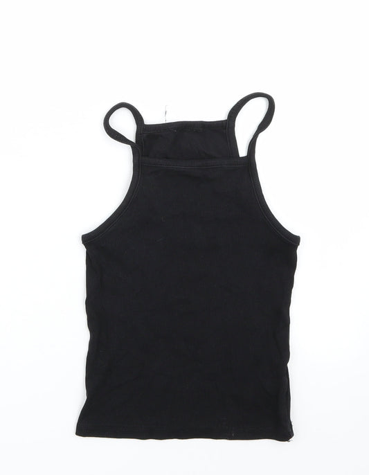 Womens UK Size 8 Newlook Black Basic Tank