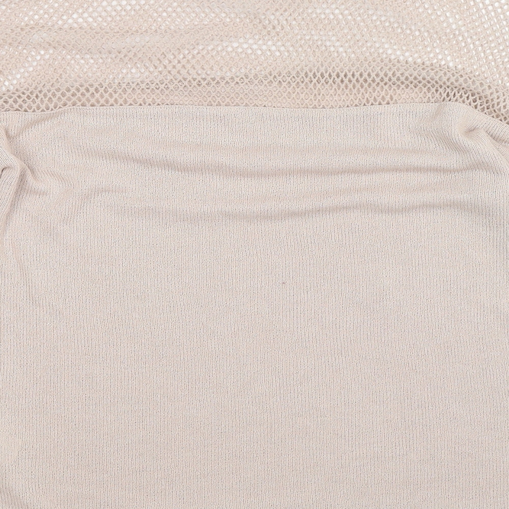 River Island Womens Beige Knit Pullover Jumper Size 12