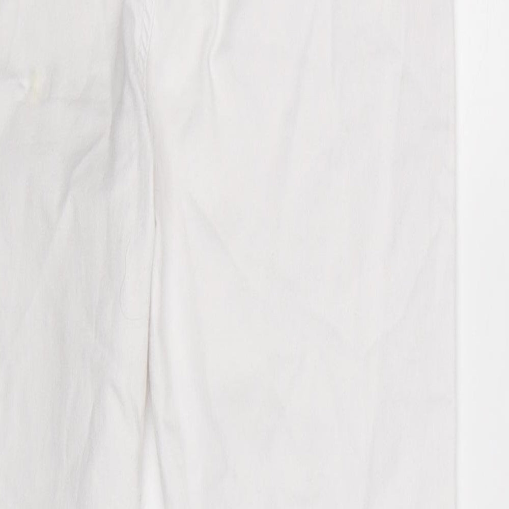 PARISIAN SIGNATURE Womens White  Denim Jegging Jeans Size 12 L28 in